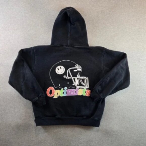 Madhappy Hoodie Mens Small Black New York Optimist Heavyweight Kangaroo Pocket - Picture 1 of 10